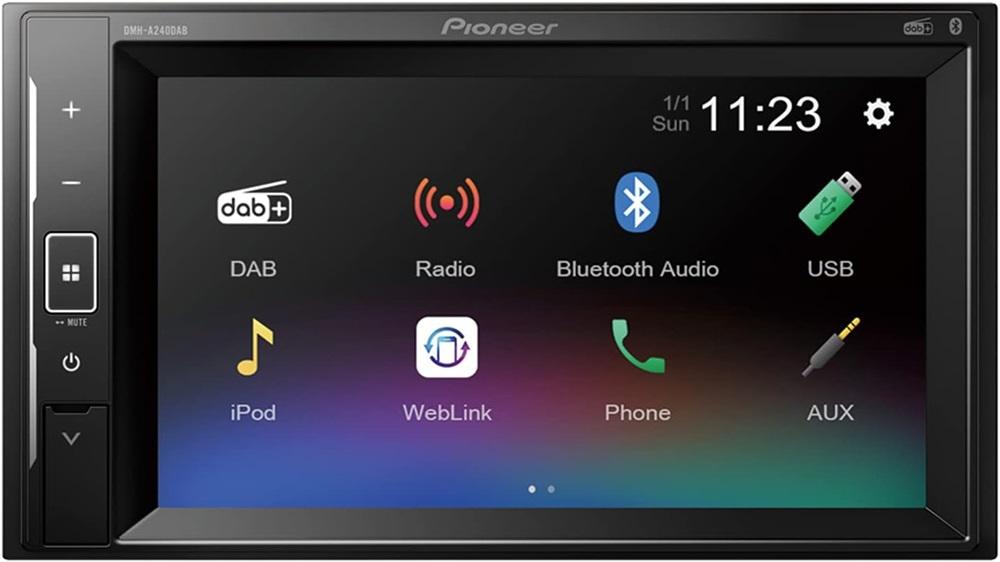 Auto Rádio Ecrã Tátil 6.2 DAB/DAB+/FM 200W DMH - A240DAB (Preto) - PIONEER