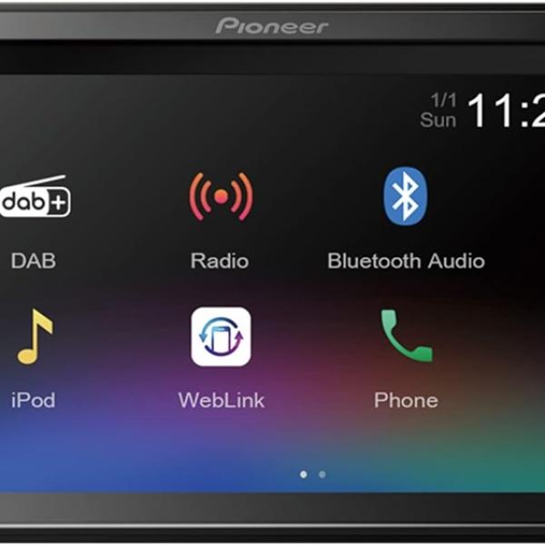 Auto Rádio Ecrã Tátil 6.2 DAB/DAB+/FM 200W DMH - A240DAB (Preto) - PIONEER