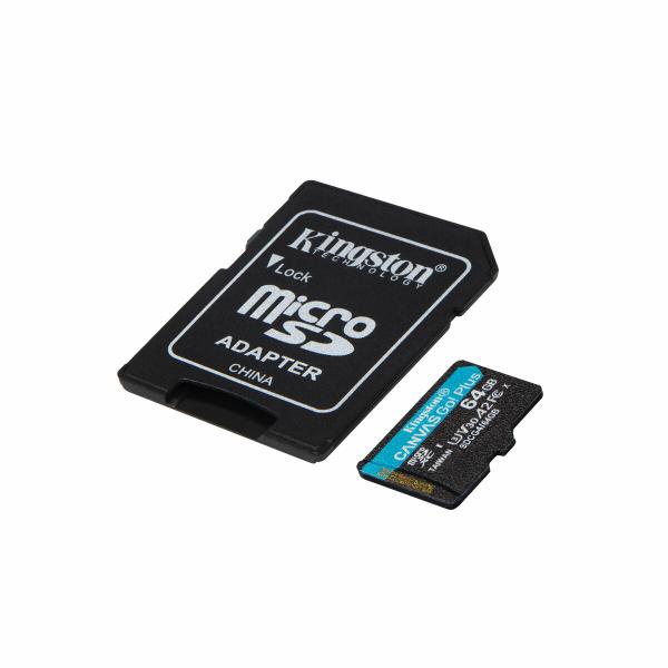 Cartão de Memória Micro SD com Adaptador Kingston SDCG4/64GB 64 GB