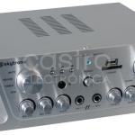 Amplificador de Karaoke (FM/SD/USB/MP3) 2x 50W RMS Cinza - Skytronic