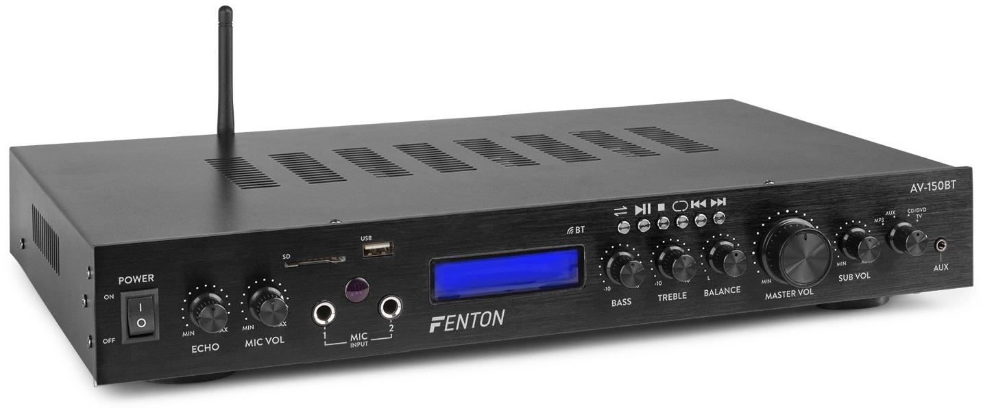 Amplificador 5 Canais Bluetooth MP3/USB/SD 380W (AV - 150BT) - FENTON