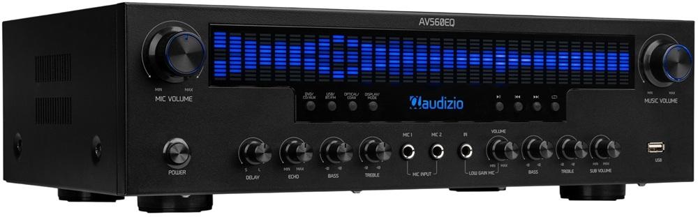Amplificador Hi - Fi Surround 5.1 390W BLUETOOTH/USB/MP3/FM/AUX/MIC (AV560EQ) - AUDIZIO