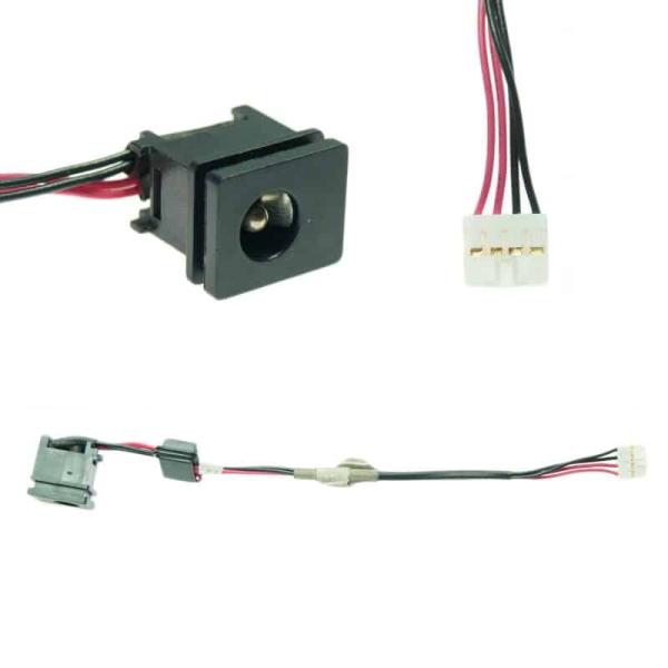 Notebook AC Jack Model: AC68 para Toshiba Mini NB100 com cabo — Recondicionado