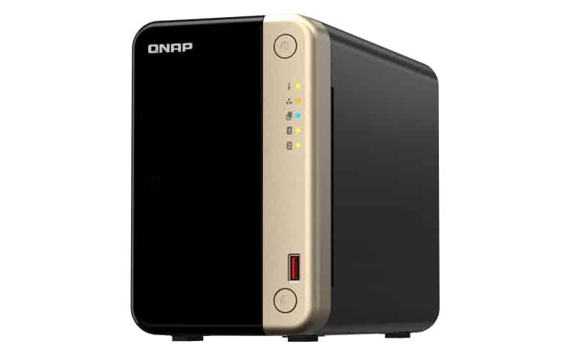 NAS QNAP TS - 264 - 8G Recondicionado, Celeron N5105/N5095, 8GB, 2xHDD, 2x2.5GbE, 4xUSB