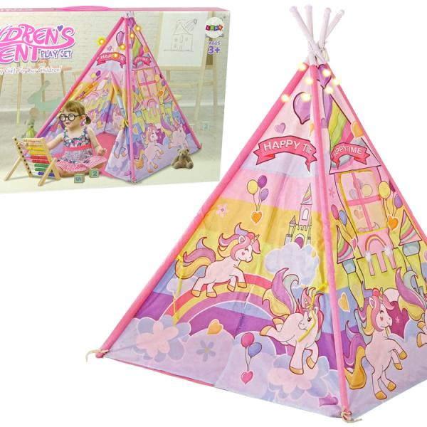 Tenda Infantil Iluminada Unicórnio/Pônei (Rosa)