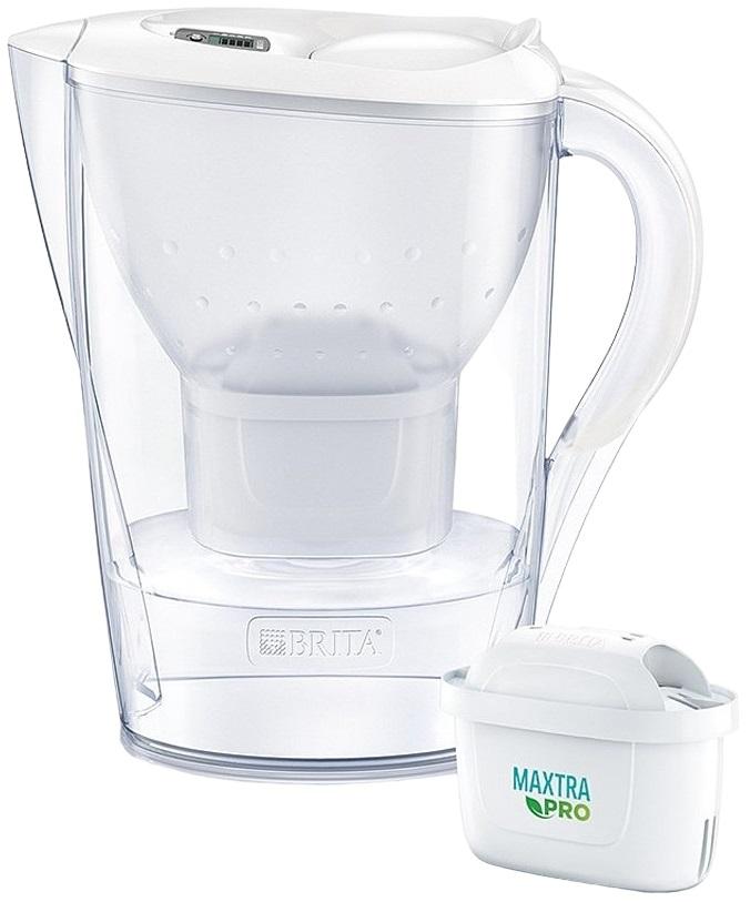 Jarro de Filtro Água Marella 2,4L c/ 1 Filtro Maxtra Pro (Branco) - BRITA