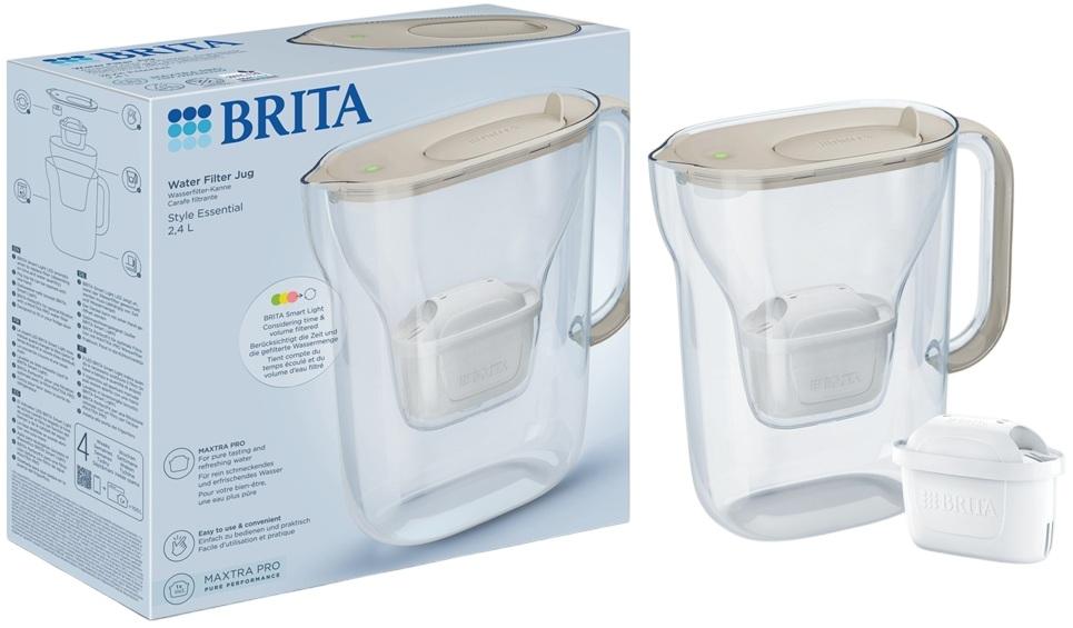 Jarro de Filtro Água Style Essential 2,4L c/ 1 Filtro Maxtra Pro (Areia) - BRITA