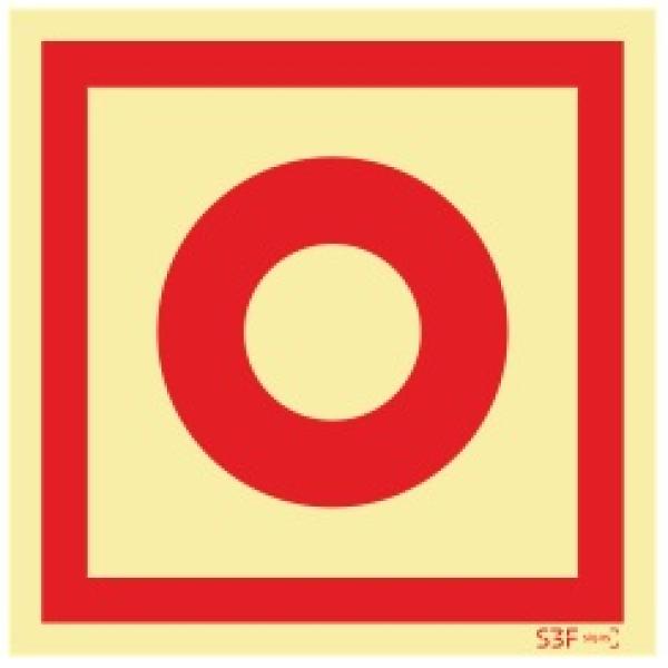 Sinal Segurança Contra Incêndio - Fotoluminescente (100x100mm)