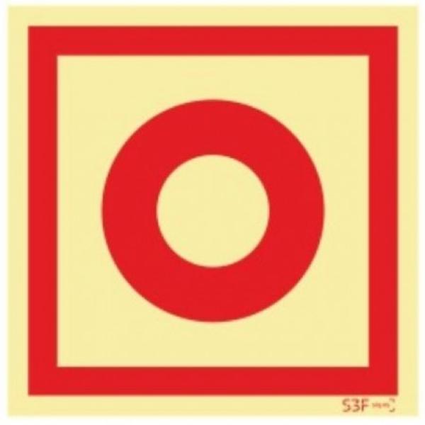 Sinal Segurança Contra Incêndio - Fotoluminescente (150x150mm)