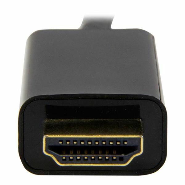 Cabo DisplayPort a HDMI Startech MDP2HDMM1MB 4K Ultra HD Preto 1 m