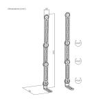 Suporte ajustável Aisens SPK04U-377 Preto