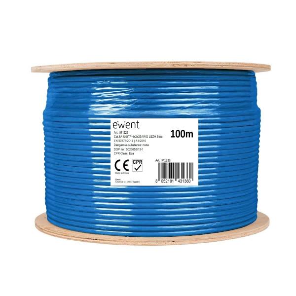 Bobine Ewent Cabo Rede CAT6A U/UTP,LSZH 100m — Recondicionado