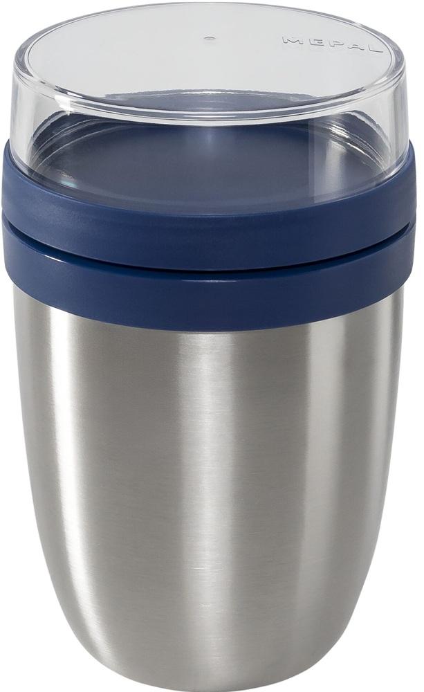 Termos Ellipse 500+200ml (Inox/Azul) - MEPAL
