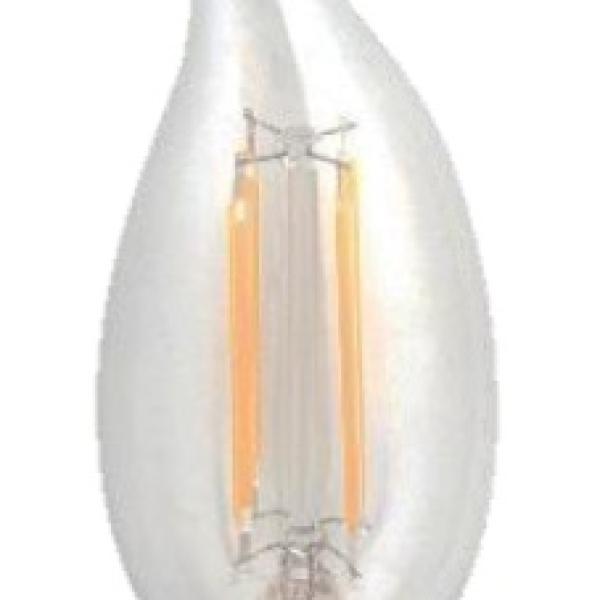 Lampada LED E14 Filamento 220V 4W Branco F. 6000K 470Lm