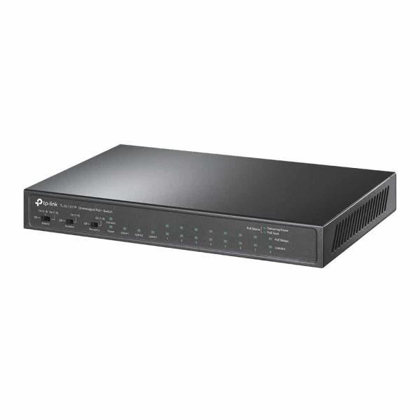 Switch TP - Link TL - SL1311P 8 Portas 10/100 PoE, 2 Portas Gigabit, 1 Porta SFP — Recondicionado