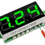 Voltimetro Digital LED 0,28 (3,5...30VDC) - Verde