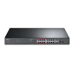 Switch PoE TP - Link de 16 Portas 10/100Mbps + 2 Portas Gigabit (Recondicionado)