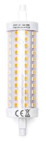 Lampada LED R7S 118mm 16W Branco Quente 3000K 2000Lm