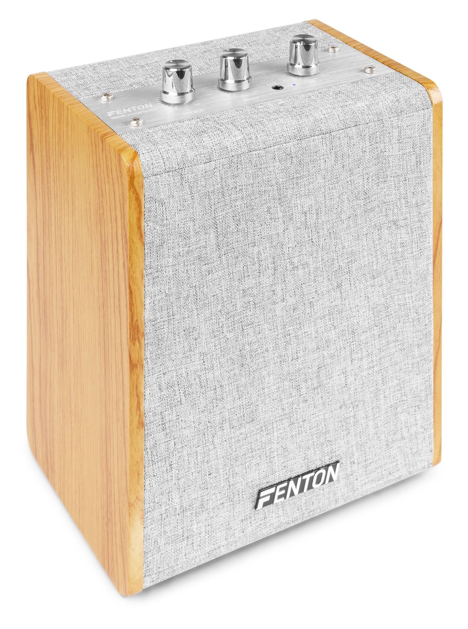 Coluna de Madeira Bluetooth Estilo Vintage 4 20W (VBS40) - FENTON