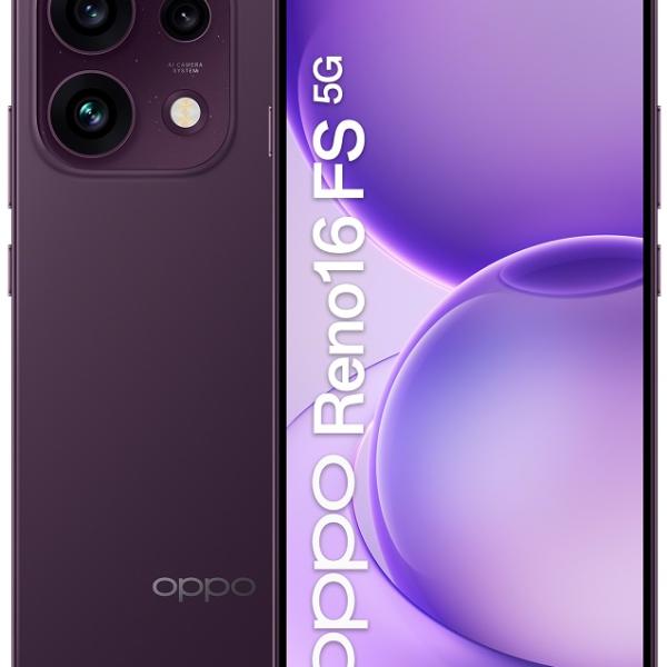 Smartphone Oppo Reno16 FS 5G 6.57 8GB/512GB Dual SIM (Preto Crepúsculo)