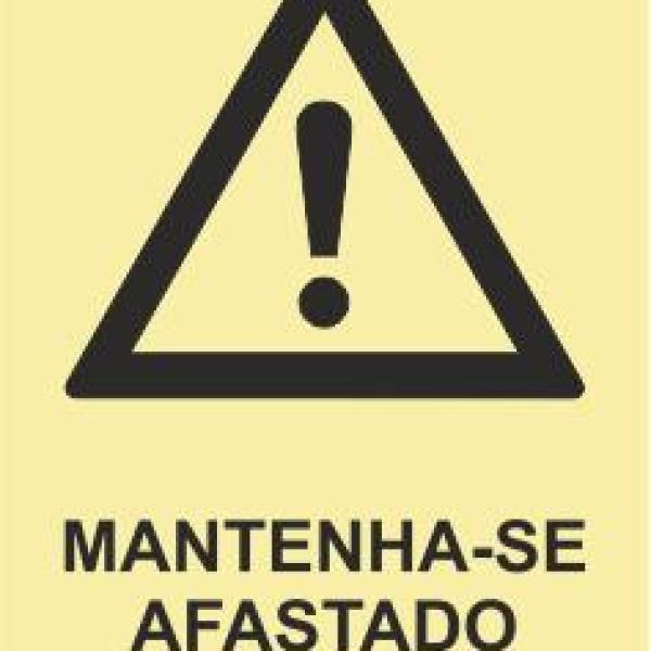 Sinais de Perigo - Fotoluminescente 2F. (45º com a Parede) 150x200mm