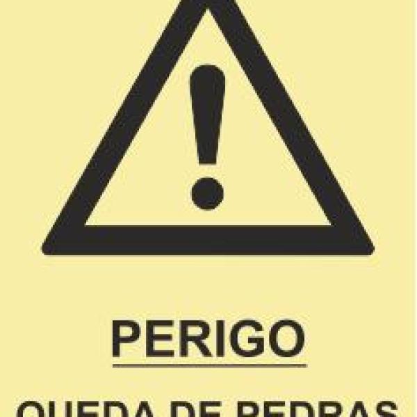 Sinais de Perigo - Fotoluminescente 2F. (45º com a Parede) 150x200mm