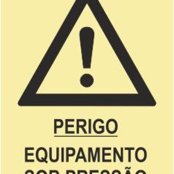 Sinais de Perigo - Fotoluminescente 2F. (45º com a Parede) 150x200mm