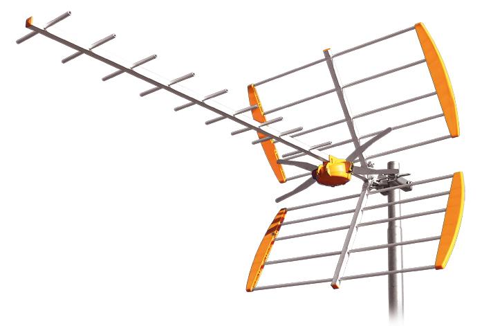 Antena Digital TDT UHF Gama L 700 LTE 18 Elementos - TELEVES 112120