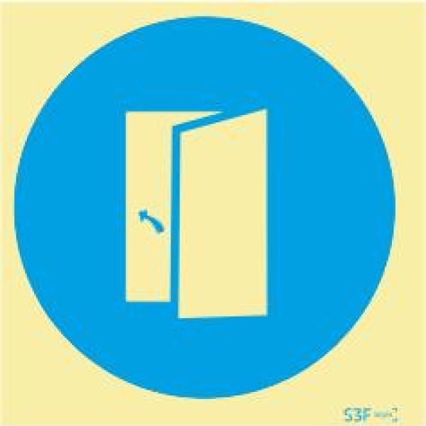 Sinais de Obrigação - Fotoluminescente 1F. 150x150mm