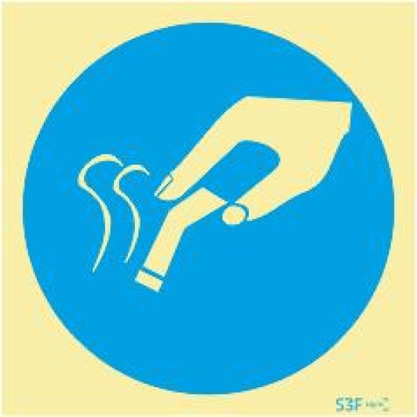Sinais de Obrigação - Vinil 150x150mm