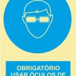 Sinais de Obrigação - Fotoluminescente 1F. 400x600mm