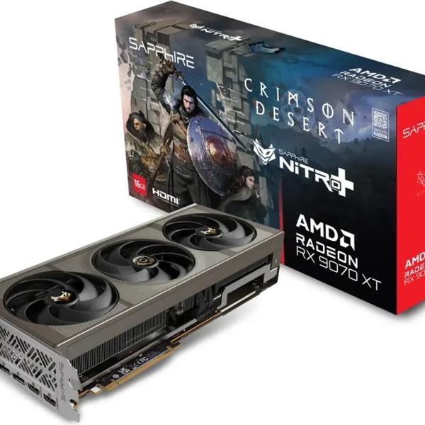 Placa Gráfica AMD Radeon RX 9070 XT RDNA 4 Nitro Crimson Desert Edition 16GB GDDR6 - SAPPHIRE