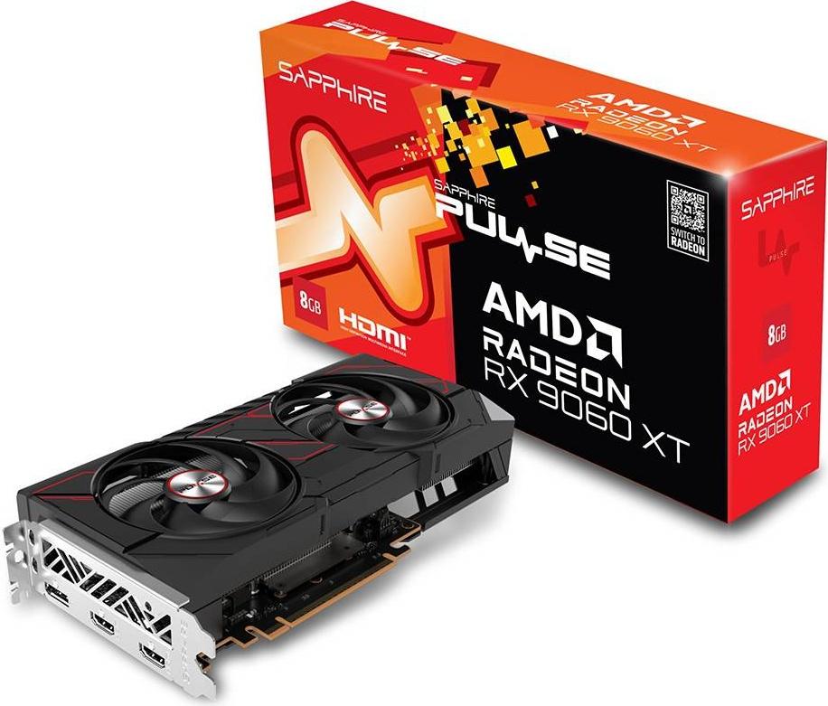 Placa Gráfica AMD Radeon RX 9060 XT RDNA 4 Pulse 8GB GDDR6 - SAPPHIRE
