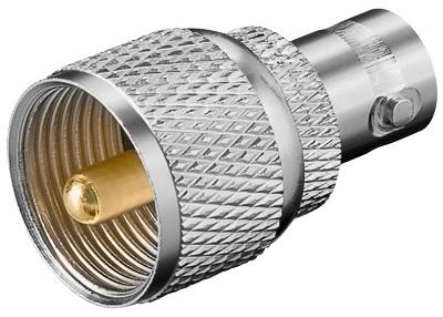 Ficha Adaptadora PL UHF Macho - BNC Femea