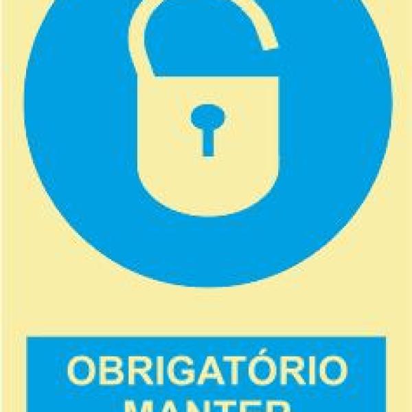 Sinais de Obrigação - Vinil 300x400mm