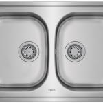 Lava Loiça Duplo Universe 80 T - XP 2B (Inox) - TEKA