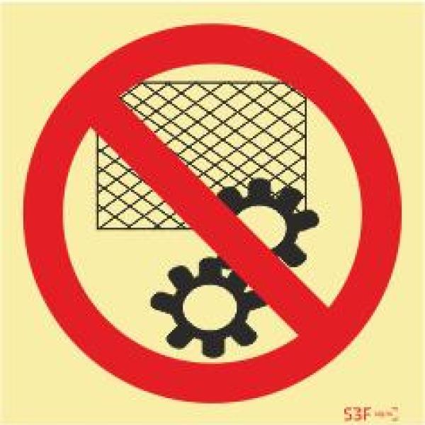 Sinais de Proibição - Fotoluminescente 2F. (Aplicação por Suspensão) 200x200mm