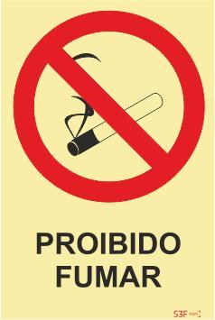 Sinais de Proibição - Fotoluminescente 2F. (Aplicação por Suspensão) 200x300mm
