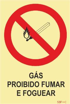 Sinais de Proibição - Fotoluminescente 2F. (45º com a Parede) 300x400mm