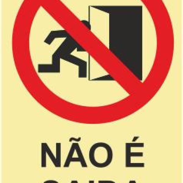 Sinais de Proibição - Fotoluminescente 1F. 150x200mm