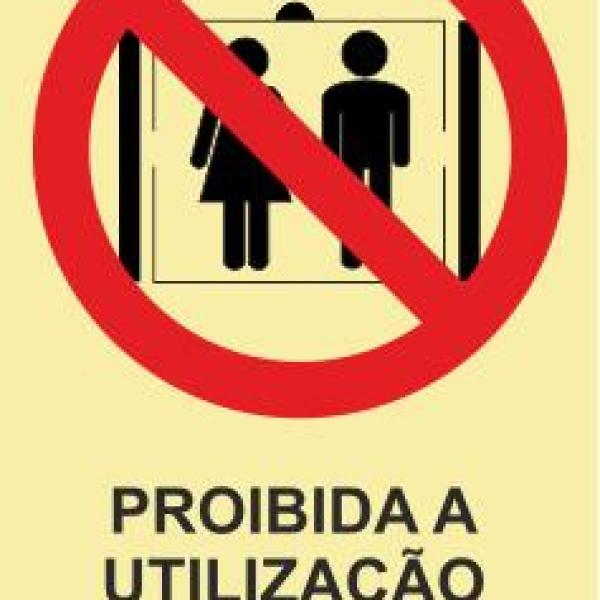 Sinais de Proibição - Fotoluminescente 1F. 300x400mm