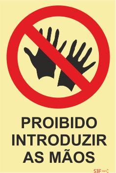 Sinais de Proibição - Fotoluminescente 2F. (45º com a Parede) 200x300mm