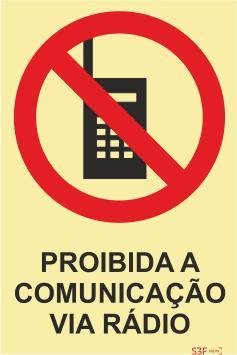 Sinais de Proibição - Fotoluminescente 2F. (Aplicação por Suspensão) 300x400mm