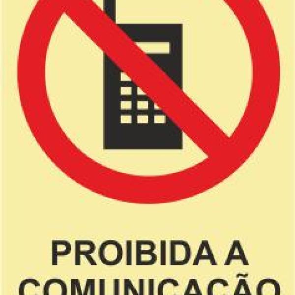 Sinais de Proibição - Fotoluminescente 2F. (Aplicação por Suspensão) 300x400mm