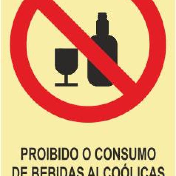 Sinais de Proibição - Fotoluminescente 2F. (Aplicação por Suspensão) 300x400mm