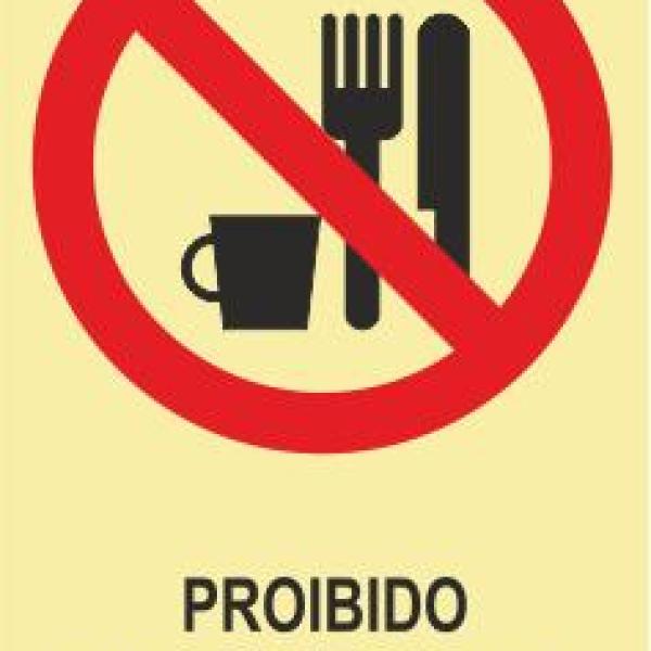 Sinais de Proibição - Fotoluminescente 2F. (45º com a Parede) 200x300mm