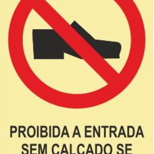 Sinais de Proibição - Fotoluminescente 1F. 300x400mm