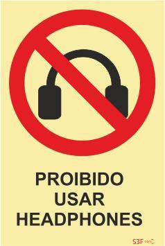 Sinais de Proibição - Fotoluminescente 2F. (Aplicação por Suspensão) 300x400mm