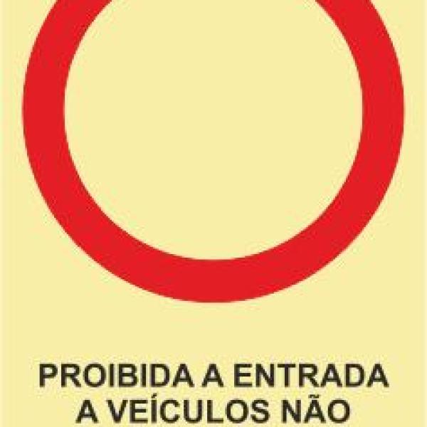 Sinais de Proibição - Fotoluminescente 2F. (45º com a Parede) 150x200mm