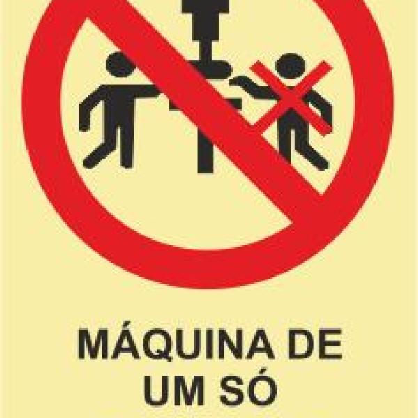 Sinais de Proibição - Fotoluminescente 2F. (45º com a Parede) 200x300mm